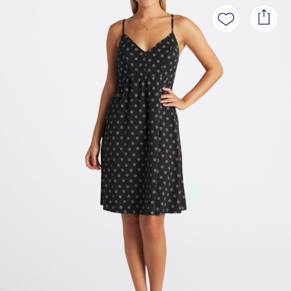 nine britton Lizzy Brushed Knit Dress Black Crisscross Back Size Small